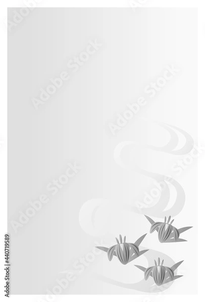 Fototapeta 喪中はがき　菖蒲の花