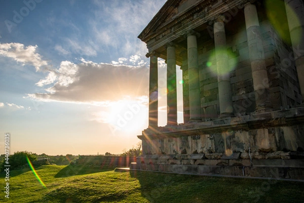 Fototapeta Beautiful Garni Temple in Armenia