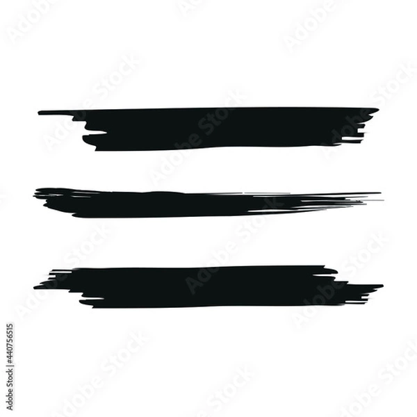 Fototapeta Brush strokes vector black