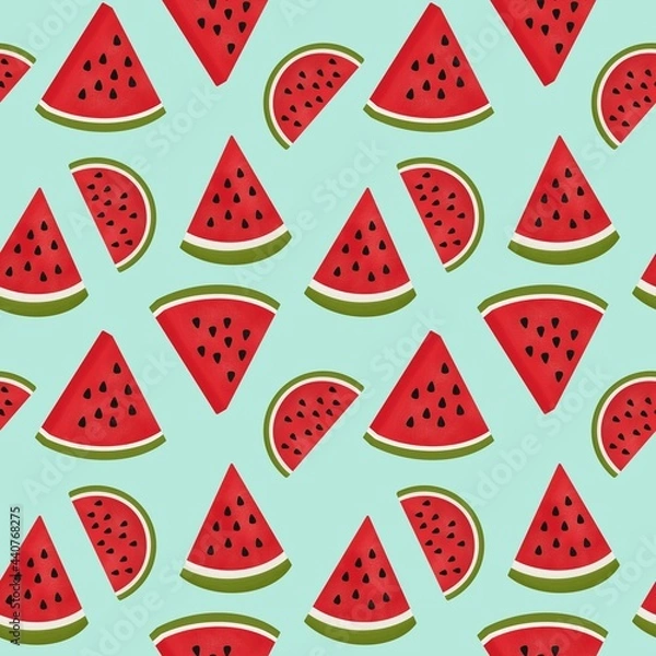 Obraz seamless pattern with watermelon