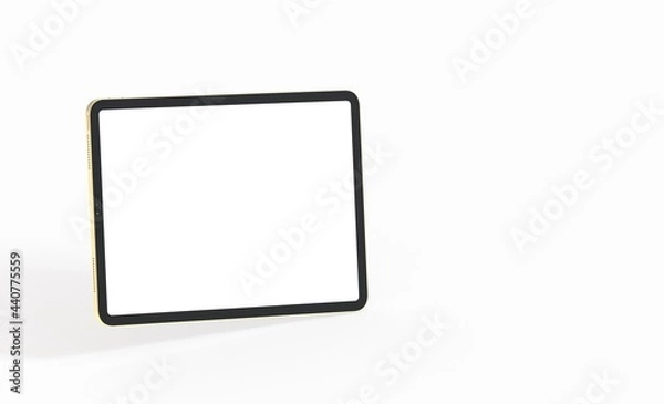 Fototapeta Tablet pc  computer with blank screen 3d