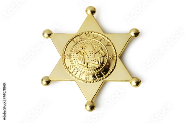 Fototapeta Sheriff's Badge Toy