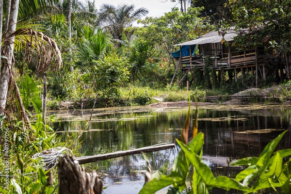 Obraz Casa simples no interior do Amazonas