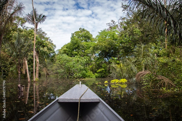 Obraz Barco no rio Amazonas