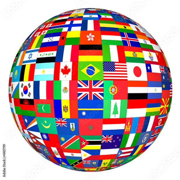 Obraz Flagi Globe