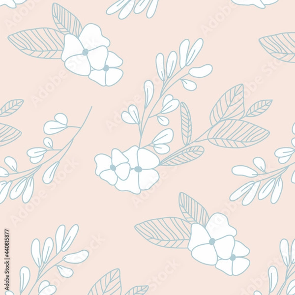 Fototapeta seamless pattern with flowers