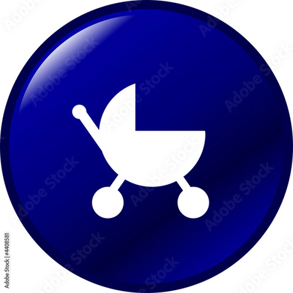 Obraz baby stroller button