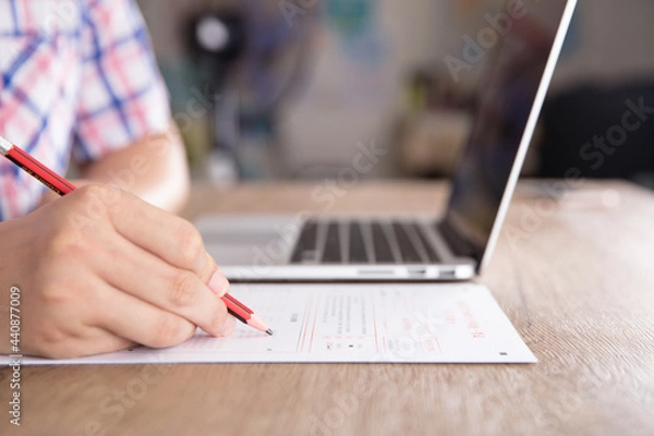 Obraz Self-service network mock exam