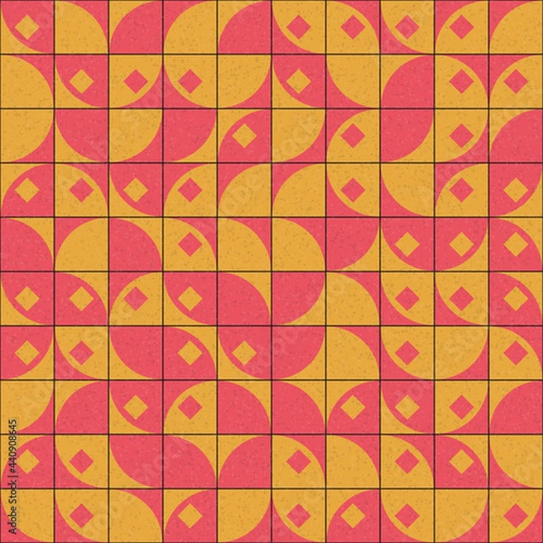 Fototapeta Abstract Geometric Pattern generative computational art illustration