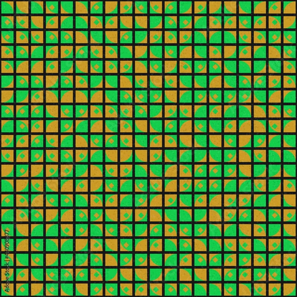 Fototapeta Abstract Geometric Pattern generative computational art illustration