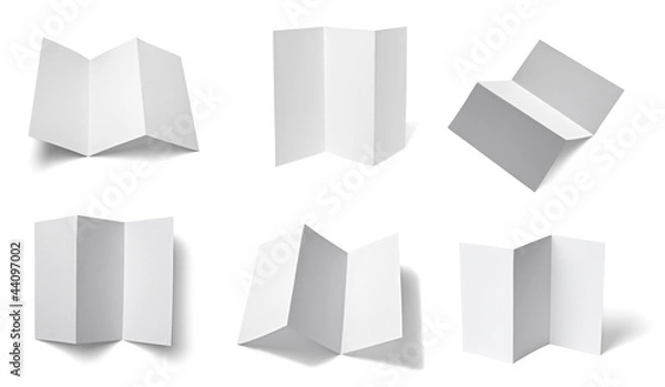 Fototapeta leaflet notebook textbook white blank paper template