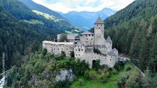 Fototapeta Castle and mountains