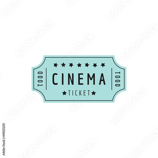 Obraz CINEMA TICKET BLUE