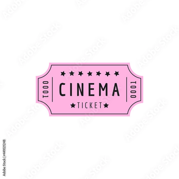 Obraz CINEMA TICKET PINK