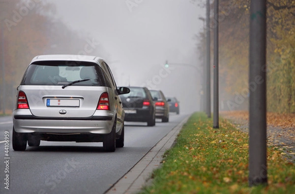 Obraz Autos im Nebel