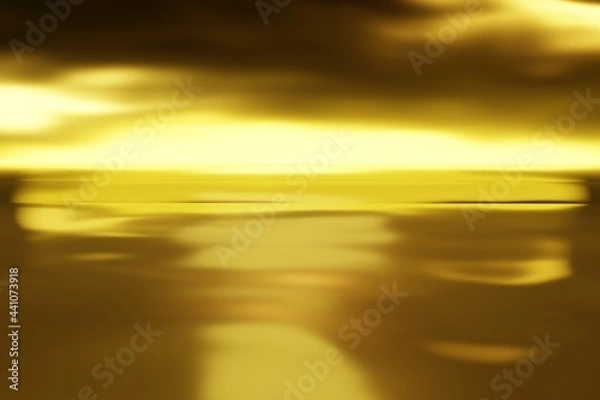 Obraz Gold light effect on dark  background.