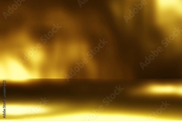 Obraz Gold light effect on dark  background.