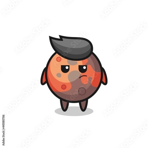 Obraz cute mars character with suspicious expression