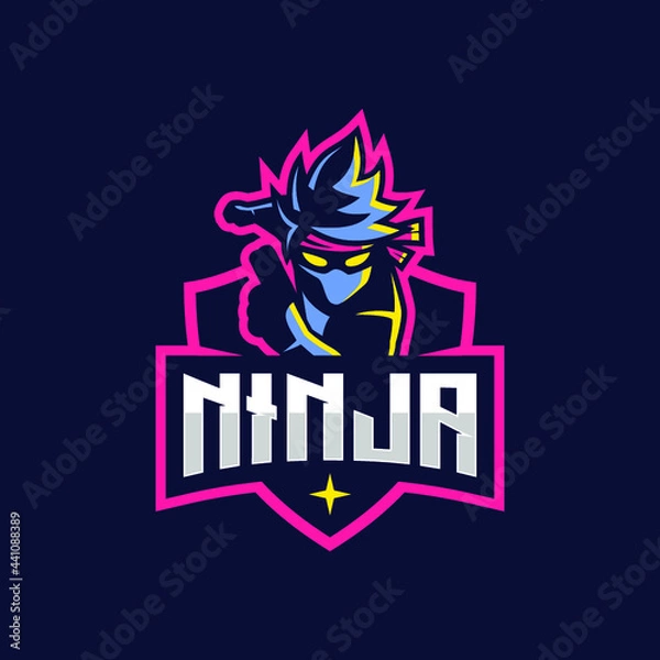 Obraz AWESOME NINJA LOGO TEMPLATE