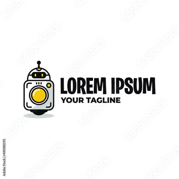 Obraz AWESOME ROBOT LOGO TEMPLATE