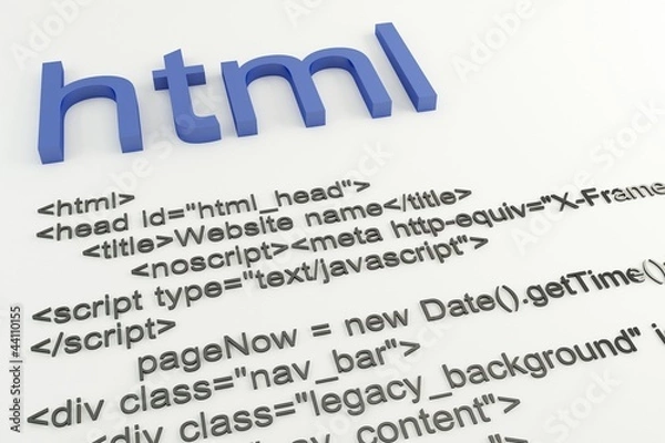 Obraz Html code concept