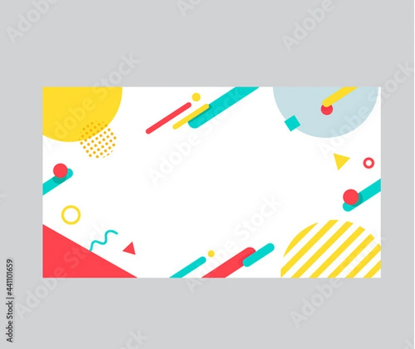 Obraz タイトル背景に使える幾何学模様／バナー背景