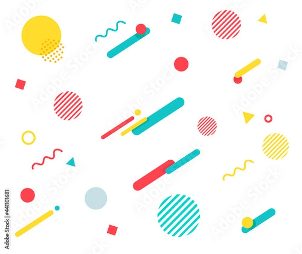 Obraz タイトル背景に使える幾何学模様／バナー背景