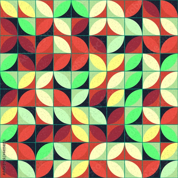 Fototapeta Abstract Geometric Pattern generative computational art illustration