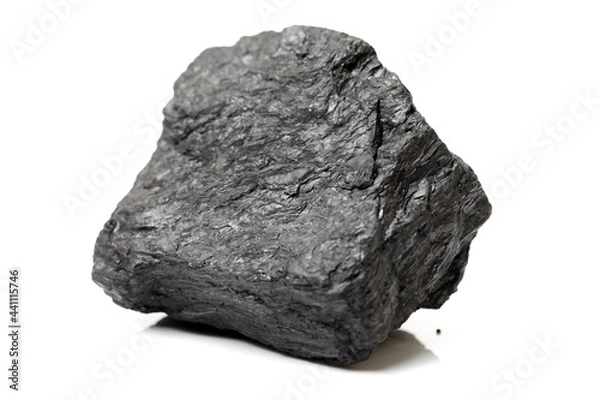 Fototapeta Coal on a white background