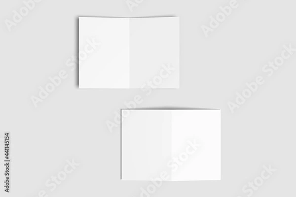 Fototapeta A4 BIFOLD MOCKUP