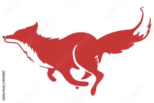 Obraz Running Fox Icon 03