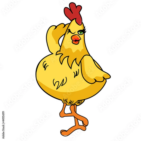 Obraz Daft Chicken Cartoon 02