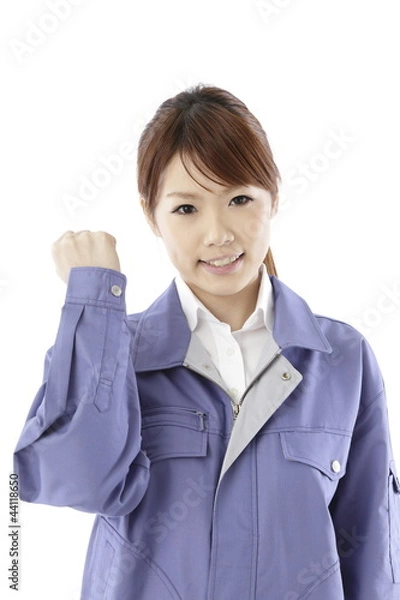 Fototapeta 作業着・女性