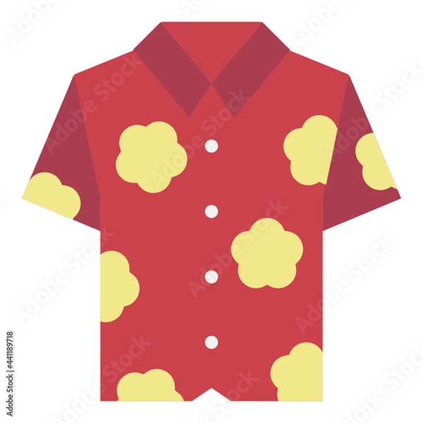 Fototapeta hawaiian flat icon