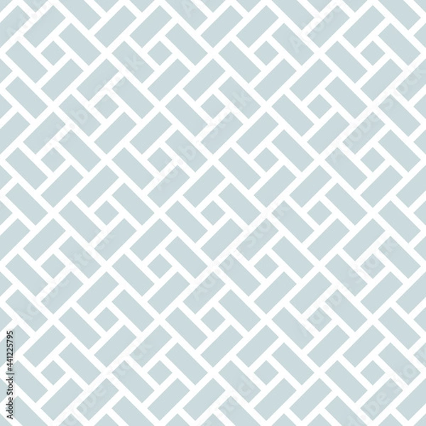 Fototapeta Abstract geometric pattern with stripes, lines. Seamless vector background. White and grey ornament. Simple lattice graphic design.