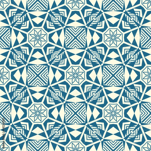 Obraz Abstract seamless pattern in art deco style. Geometric seamless pattern with stylish classic texture. 