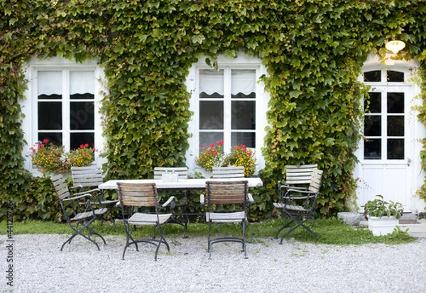 Obraz terrasse de maison rustique