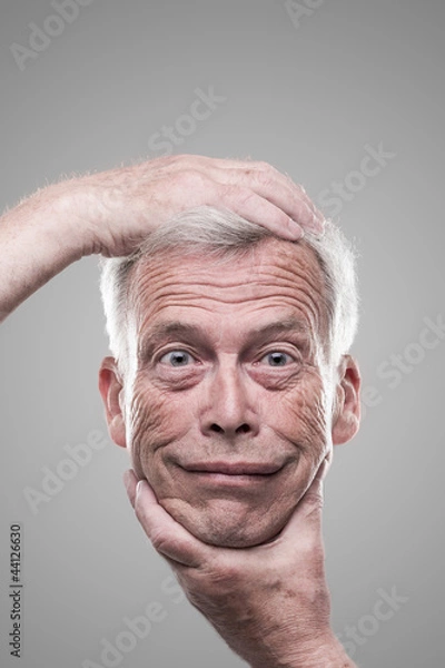 Obraz Humorous macabre self portrait