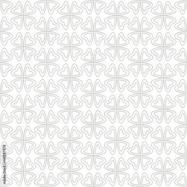 Fototapeta Background pattern with decorative ornaments on a white background in retro style, wallpaper. Seamless pattern, texture