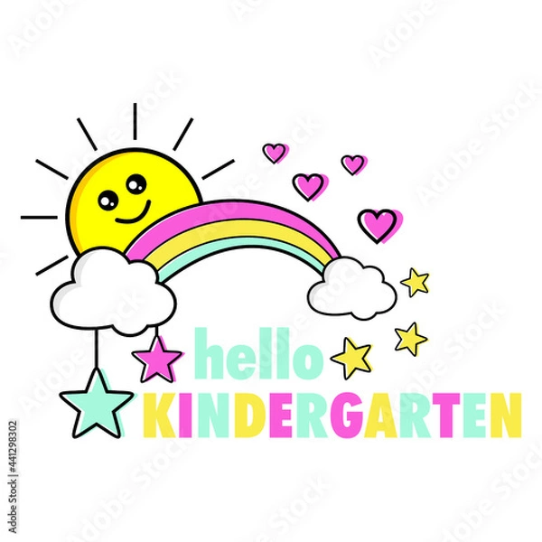 Fototapeta hello kendergarten