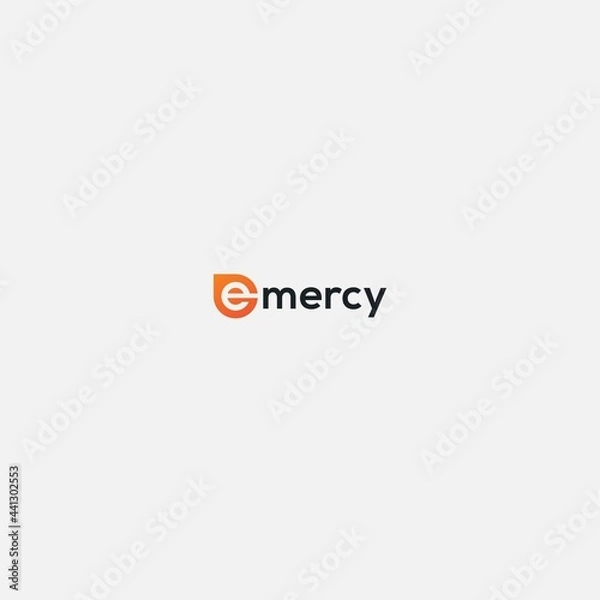 Obraz elegant letter E simple logo modern e commerce
