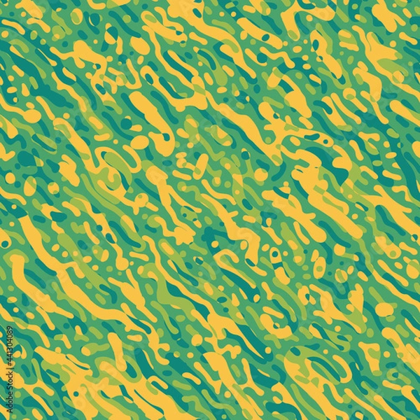 Fototapeta green water turing style seamless vector pattern