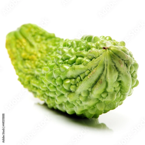Fototapeta Bitter melon , Bitter gourd on white background