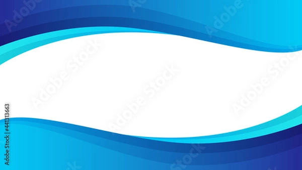 Fototapeta abstract blue wave background. vector illustration