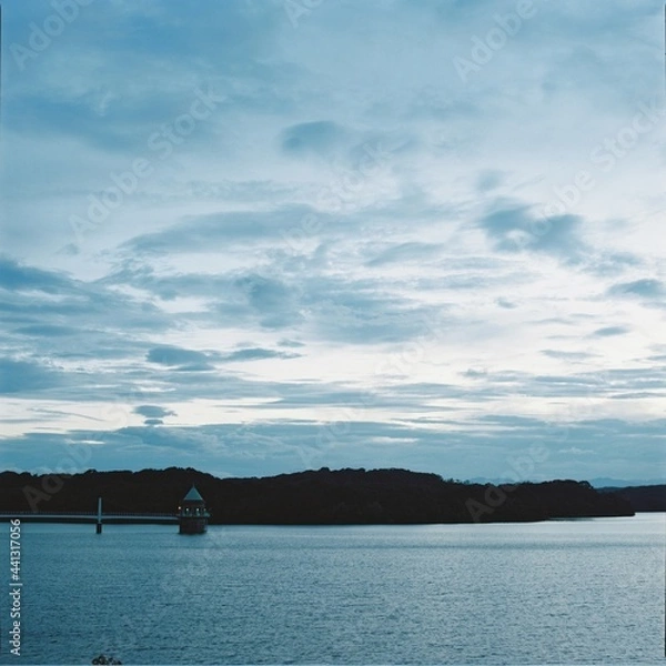 Obraz sunset on the lake