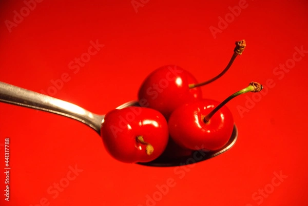 Obraz CEREZA Y CUCHARA