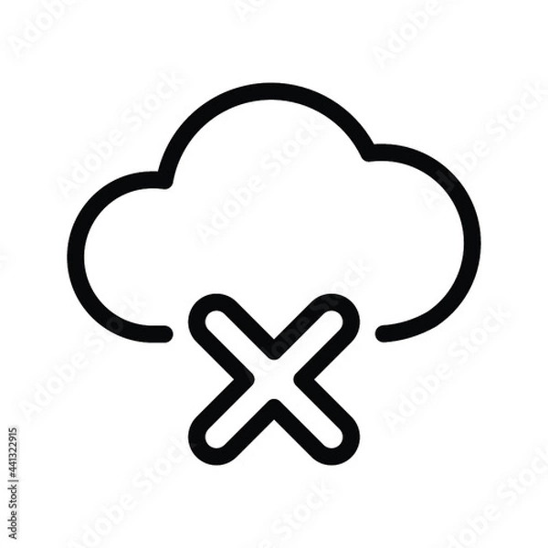 Fototapeta Close cloud icon