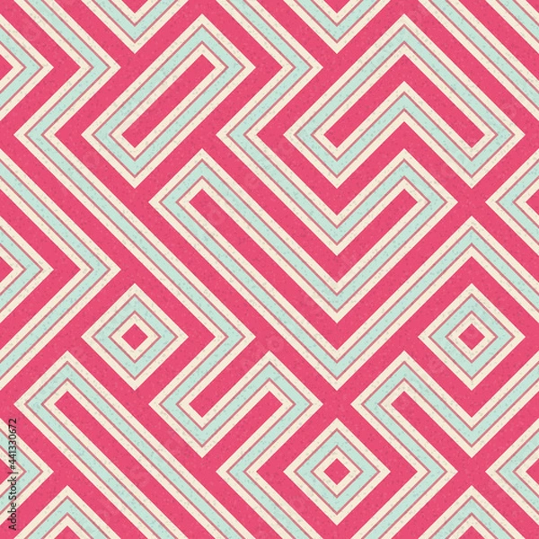 Fototapeta Abstract Geometric Pattern generative computational art illustration