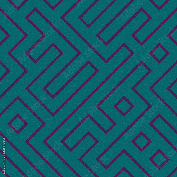Fototapeta Abstract Geometric Pattern generative computational art illustration
