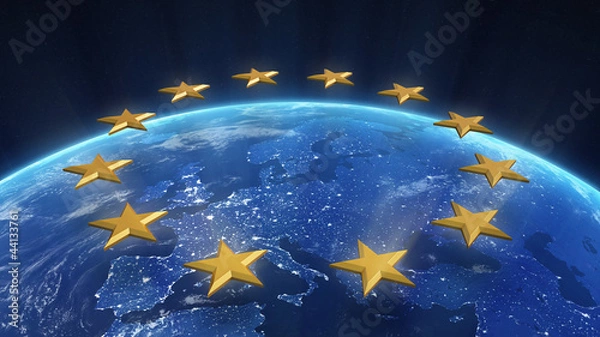 Obraz Night view of Europe